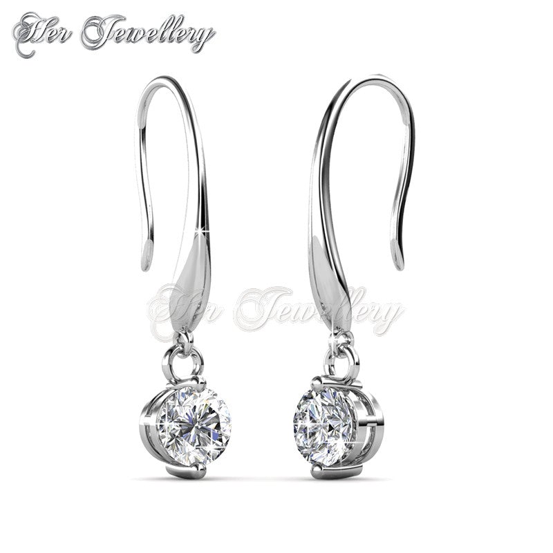 Swarovski Crystals Crystal Hook Earrings - Her Jewellery