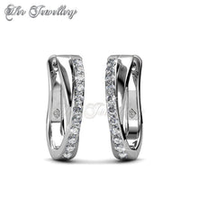 Swarovski Crystals Criss Earrings‏ - Her Jewellery