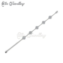 Swarovski Crystals Sweet Square Bracelet‏ - Her Jewellery