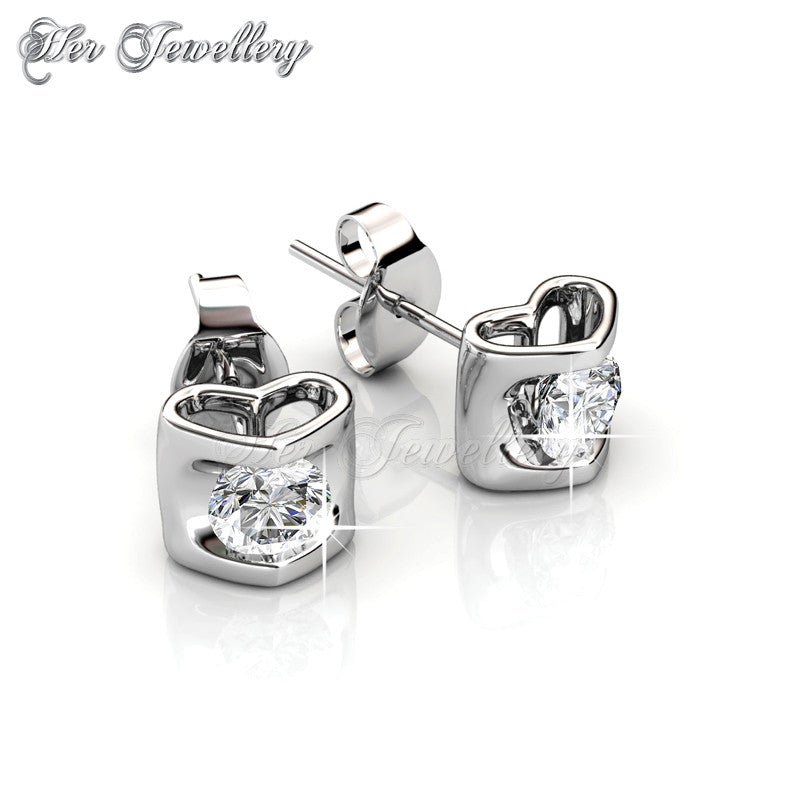 Swarovski Crystals Eternal Love Earrings - Her Jewellery