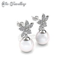 Swarovski Crystals Bloom Pearl Set - Her Jewellery