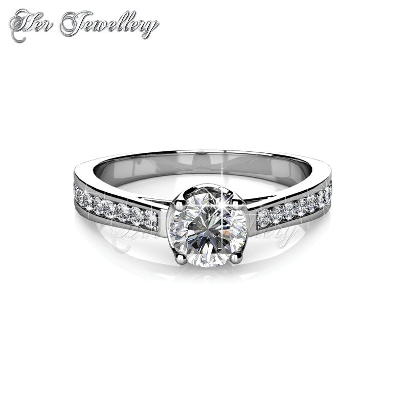 Swarovski Crystals Charm Ring - Her Jewellery