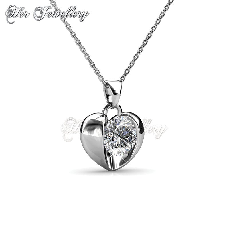 Swarovski Crystals Simply Love Pendant - Her Jewellery