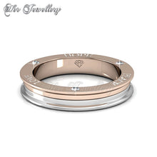 Swarovski Crystals Dual Tone Ring - Her Jewellery