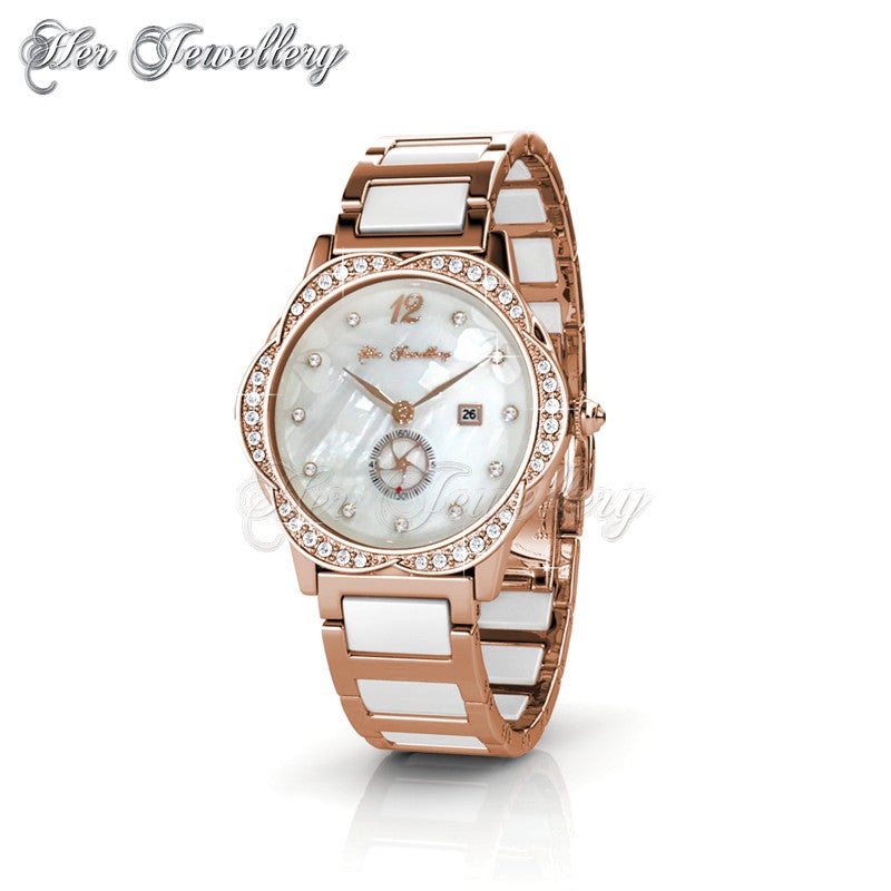 Swarovski Crystals Rosie Ceramic Watch - Her Jewellery