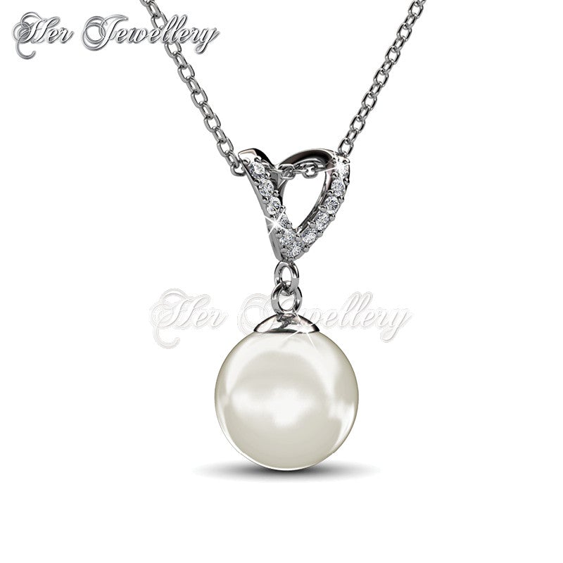 Swarovski Crystals Venus Pearl Pendant - Her Jewellery