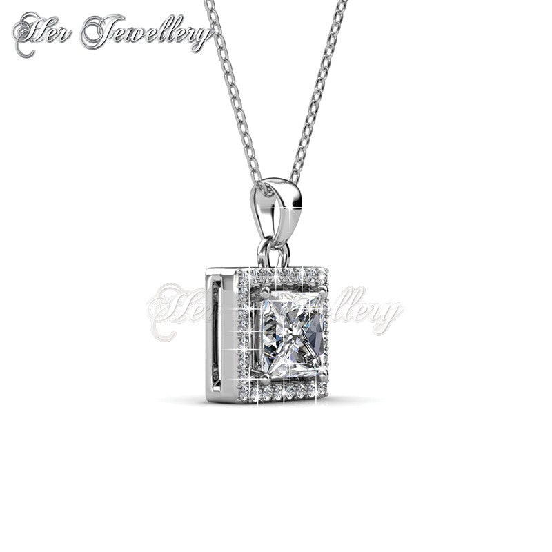 Swarovski Crystals Squarish Pendant - Her Jewellery