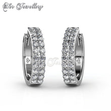 Swarovski Crystals Glamour Ring Earrings‏ - Her Jewellery