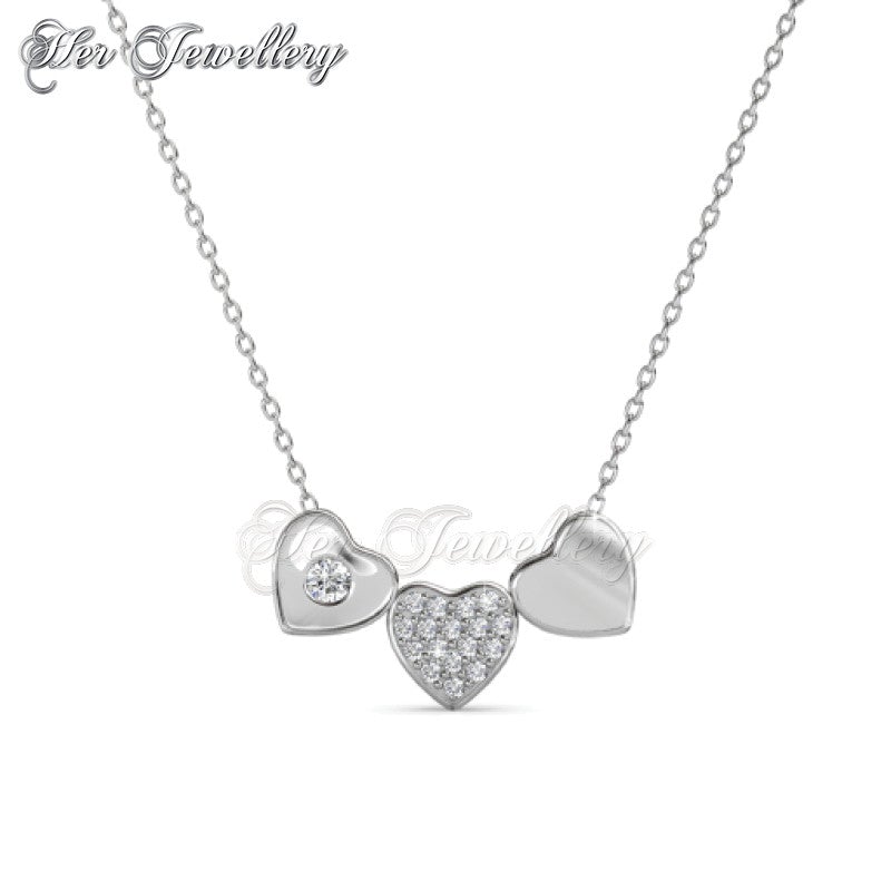 Swarovski Crystals Tri Darling Pendant - Her Jewellery