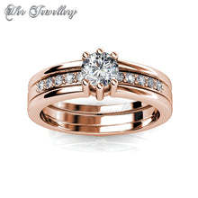 Swarovski Crystals Double Ring (3 Styled) - Her Jewellery