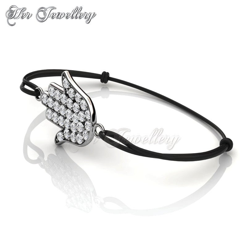 Swarovski Crystals Palm Bracelet - Her Jewellery