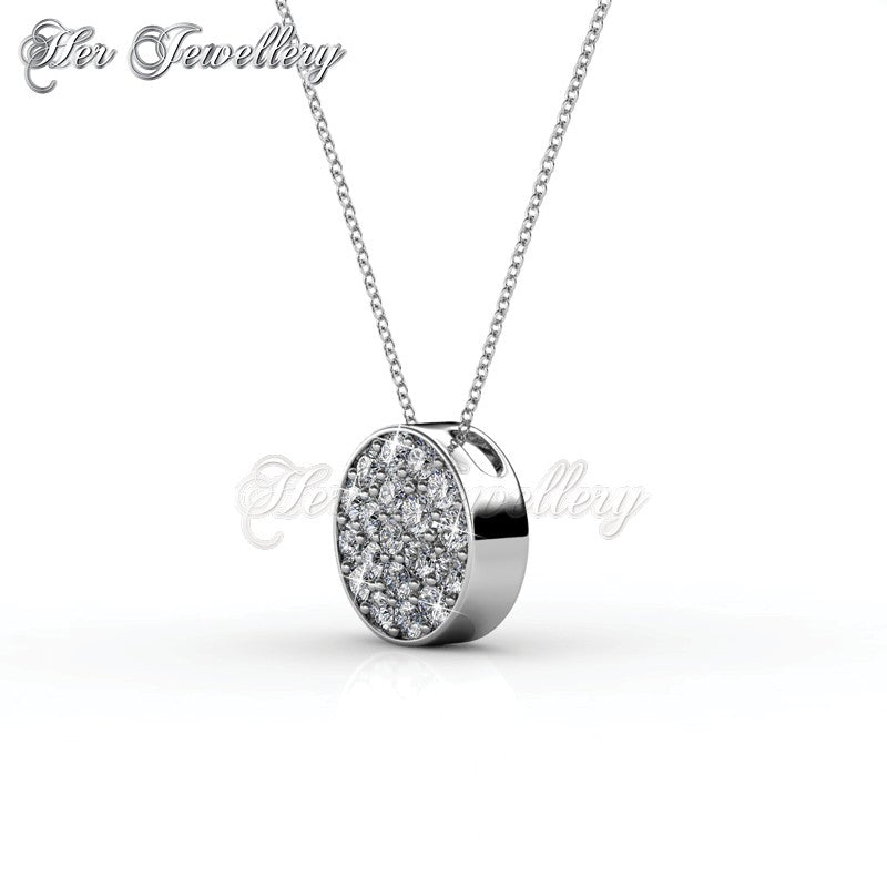 Swarovski Crystals Round Pendant - Her Jewellery