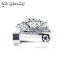 Swarovski Crystals Mudan Brooch - Her Jewellery