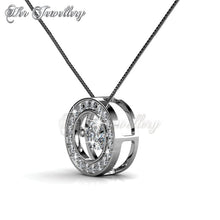 Swarovski Crystals Twinkle Round Pendant‏ - Her Jewellery