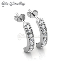 Swarovski Crystals Arc Earrings - Her Jewellery
