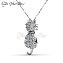 Swarovski Crystals Kitty Pendant‏ - Her Jewellery