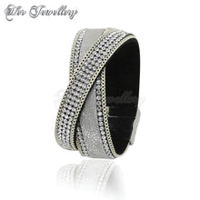 Swarovski Crystals Cross Wrap Bracelet - Her Jewellery