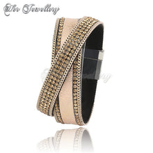 Swarovski Crystals Cross Wrap Bracelet - Her Jewellery