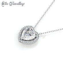 Swarovski Crystals Clarity Love Pendant - Her Jewellery