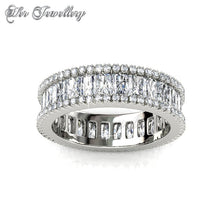 Swarovski Crystals Glamour Lock Ring - Her Jewellery