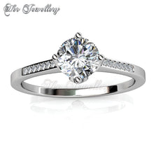 Swarovski Crystals Princess Ring - Her Jewellery