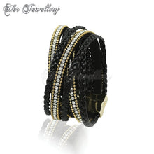 Swarovski Crystals Braided Crystal Bracelet - Her Jewellery