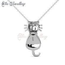 Swarovski Crystals Kitty Pendant‏ - Her Jewellery