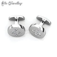 Swarovski Crystals Chris Cufflinks - Her Jewellery