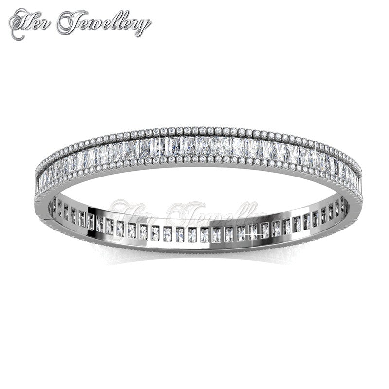 Swarovski Crystals Glamour Lock Bangle - Her Jewellery