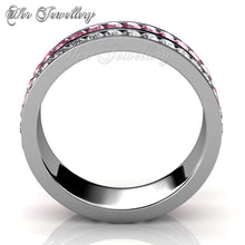 Swarovski Crystals Duo Stainless Ring - Her Jewellery