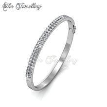 Swarovski Crystals Glamour Bangle‏ - Her Jewellery