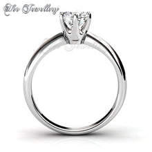 Swarovski Crystals Solitaire Ring - Her Jewellery