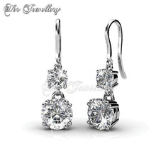 Swarovski Crystals Snowman Hook Earrings - Her Jewellery
