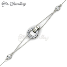 Swarovski Crystals Circle Me Bracelet‏ - Her Jewellery