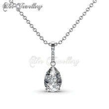 Swarovski Crystals Dew Drop Pendant - Her Jewellery