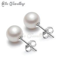 Swarovski Crystals 7 Days Pearl Earrings Set - Her Jewellery