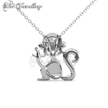 Swarovski Crystals Monkey Pendant‏ - Her Jewellery