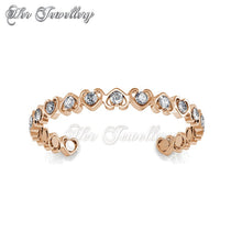 Swarovski Crystals Simply Love Bangle‏ - Her Jewellery