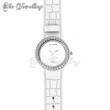 Swarovski Crystals Leather Watch - Her Jewellery