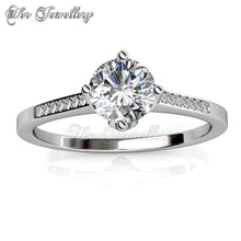 Swarovski Crystals Princess Ring - Her Jewellery