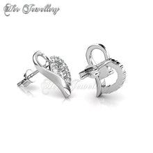 Swarovski Crystals Petite Heart Earrings - Her Jewellery