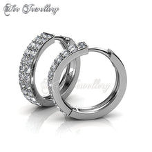Swarovski Crystals Glamour Ring Earrings‏ - Her Jewellery