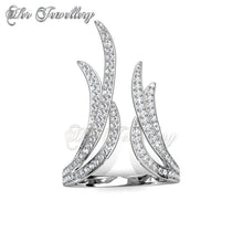 Swarovski Crystals Frayel Ring - Her Jewellery