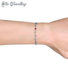 Swarovski Crystals Colorful Heart Bracelet - Her Jewellery