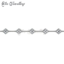 Swarovski Crystals Sweet Square Bracelet‏ - Her Jewellery