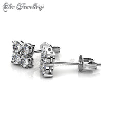 Swarovski Crystals Sweet Square Earrings - Her Jewellery