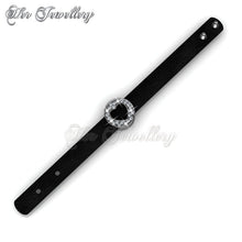 Swarovski Crystals Heart Leather Bracelet - Her Jewellery
