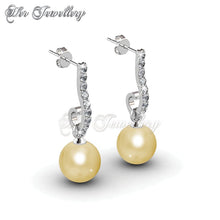 Swarovski Crystals Sophie Pearl Earrings Set - Her Jewellery