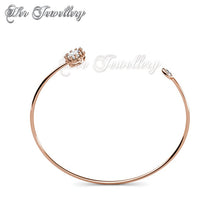 Swarovski Crystals Crown Bangle - Her Jewellery