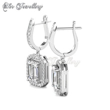 Swarovski Crystals Regal Hoop Earrings‏ - Her Jewellery